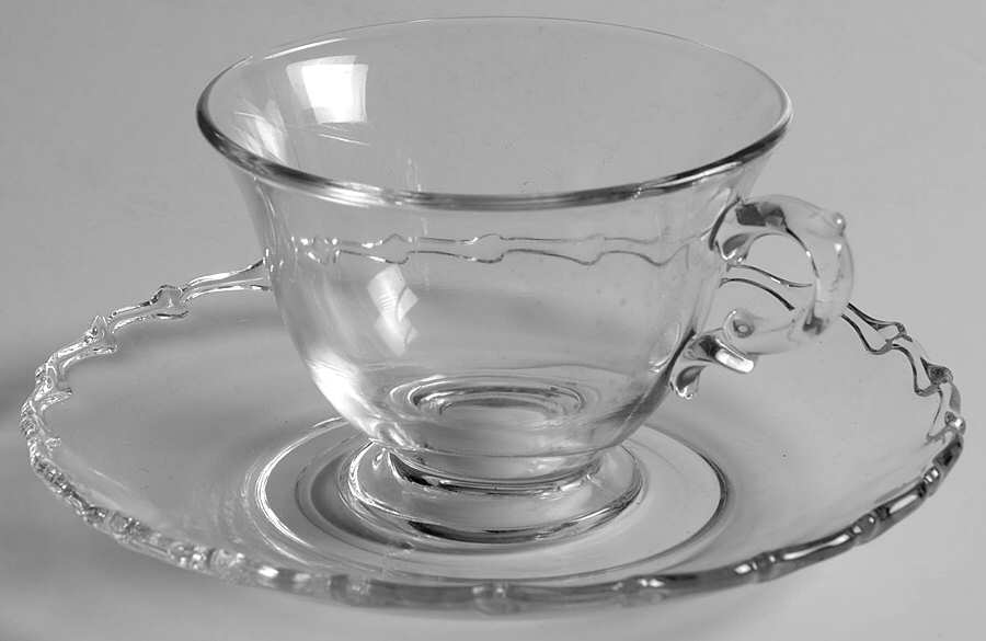 Century (Pressed) Cup & Saucer Set by Fostoria-1