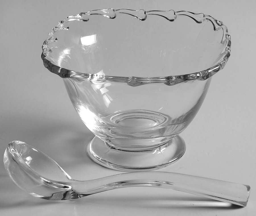 Century (Pressed) Mayonnaise and Ladle, No Underplate by Fostoria-1