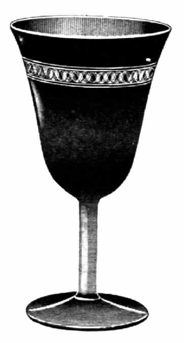 Chain Water Goblet by Fostoria-1