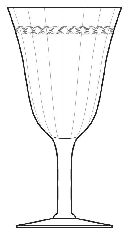 Chain Water Goblet by Fostoria-1