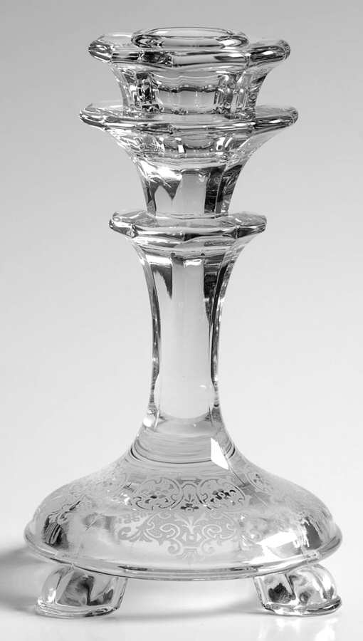 Chateau (6008, Etch #315) 5" Single Light Candlestick by Fostoria-1