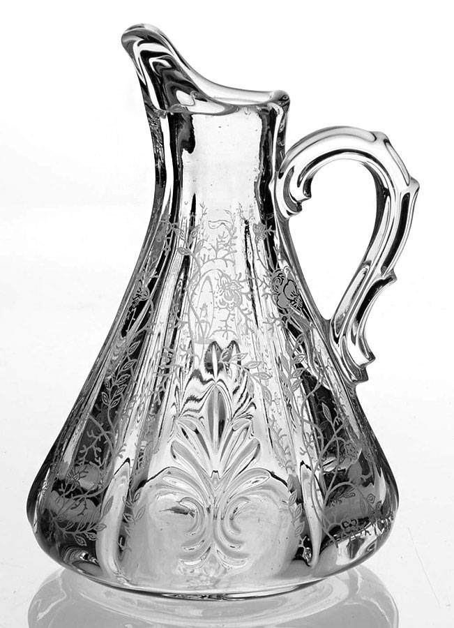Chintz (Etched) Oil Cruet No Stopper (Baroque Shape) by Fostoria-1