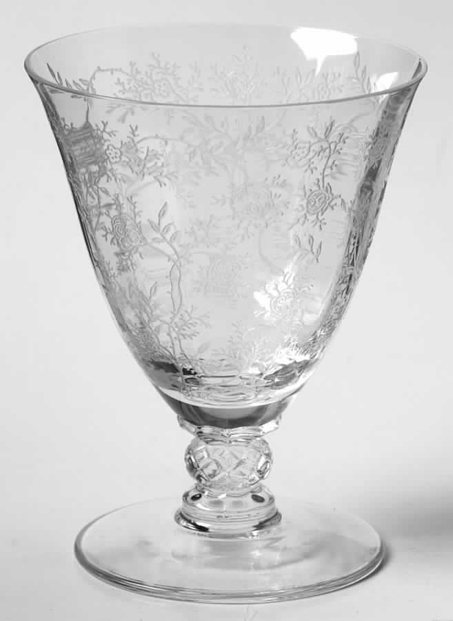 Chintz (Etched) Oyster or Fruit Cocktail by Fostoria-1