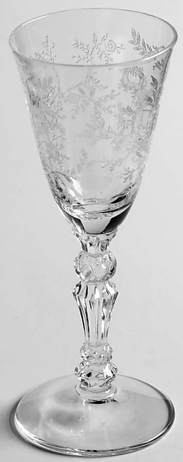 Chintz (Etched) Cordial Glass by Fostoria-1