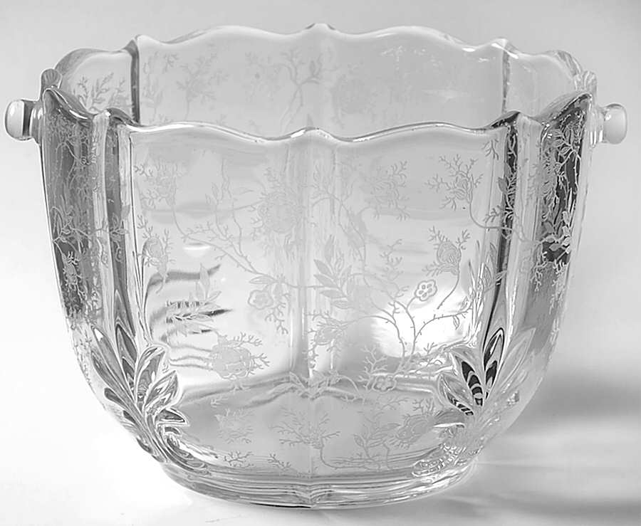 Chintz (Etched) Baroque Ice Bucket, No Handle Or Tongs by Fostoria-1