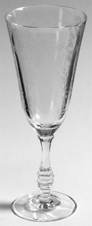 Chippendale (Etched, Newer) Fluted Champagne by Fostoria-1