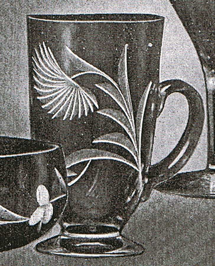 Chrysanthemum Handled Footed Ice Tea by Fostoria-1