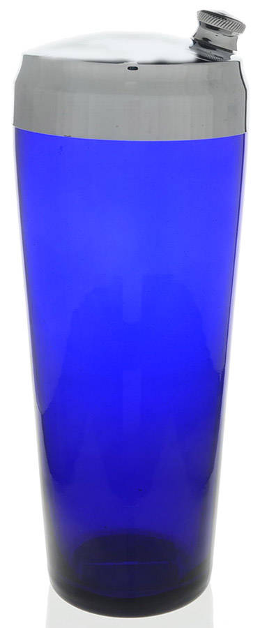 Classic Cobalt Blue Cocktail Shaker & Lid by Fostoria-1