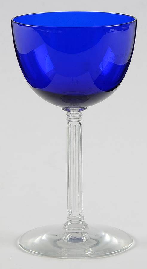 Classic Cobalt Blue Liquor Cocktail by Fostoria-1