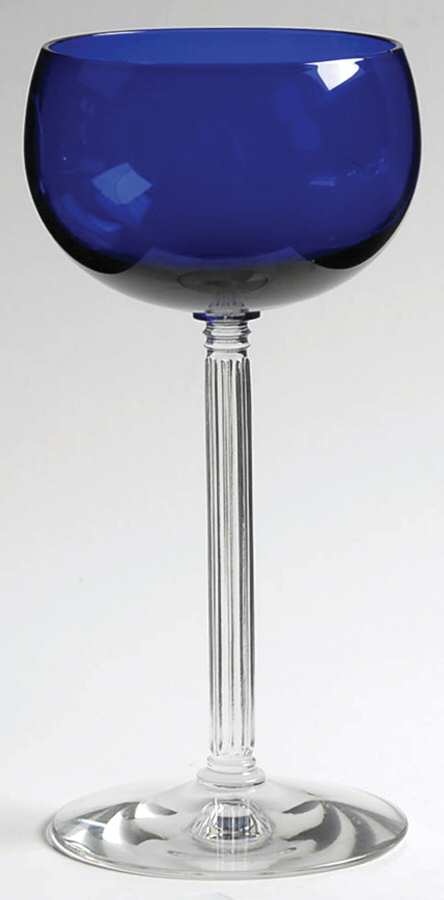 Classic Cobalt Blue Rhine Wine by Fostoria-1