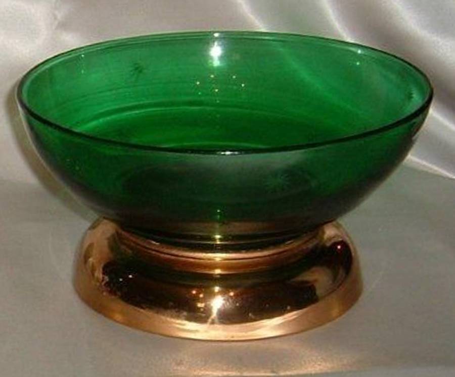 Emerald Glo 8" Round Bowl by Paden City-1