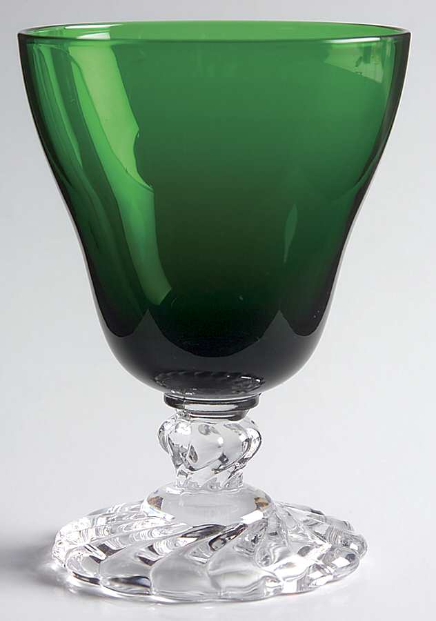 Colonial Dame Green Oyster or Fruit Cocktail by Fostoria-1