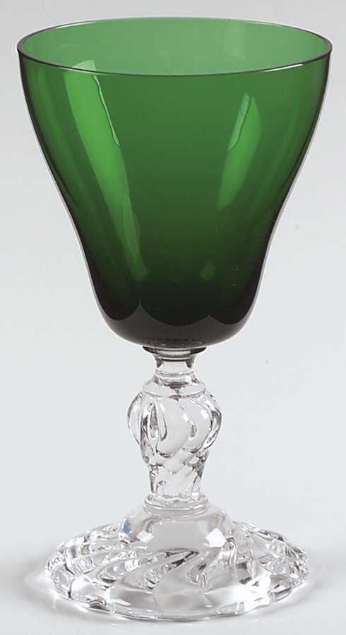 Colonial Dame Green Wine Glass by Fostoria-1