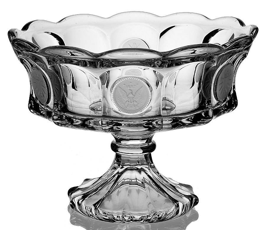 Coin Glass Clear Compote by Fostoria-1