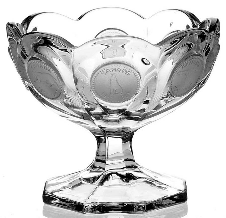 Coin Glass Clear Open Jam/Jelly by Fostoria-1