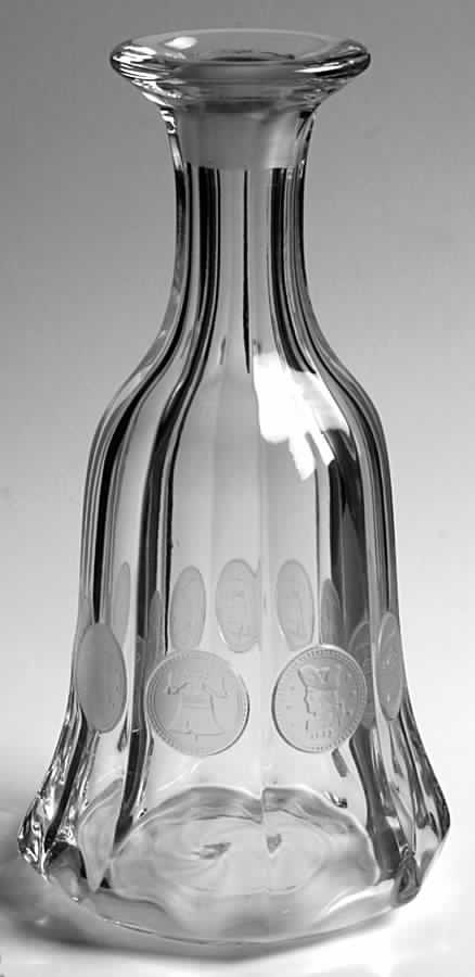 Coin Glass Clear Decanter No Stopper by Fostoria-1