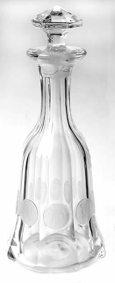 Coin Glass Clear Decanter & Stopper by Fostoria-1