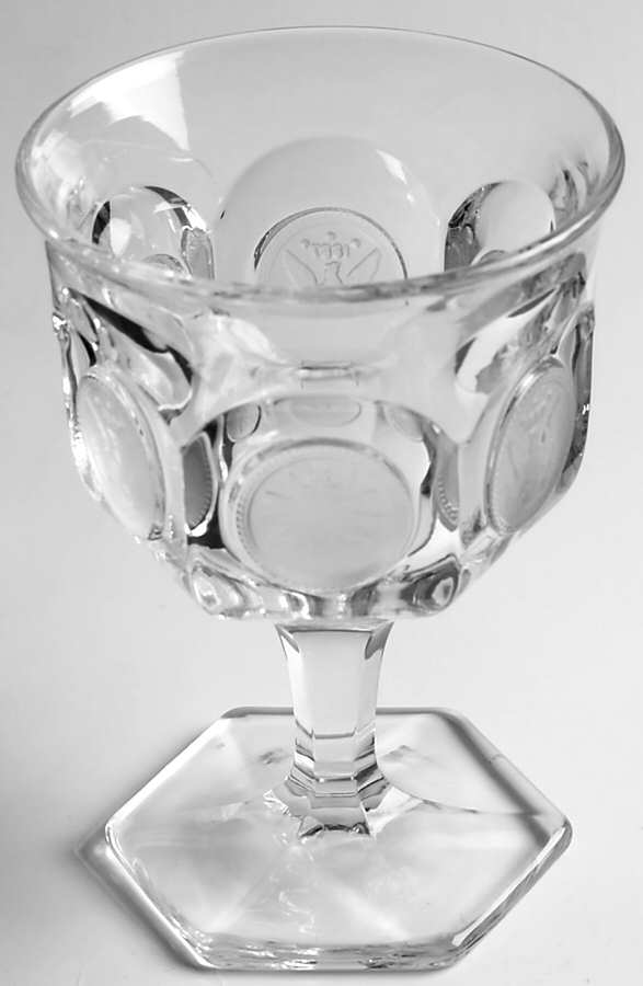 Coin Glass Clear Champagne/Tall Sherbet by Fostoria-1