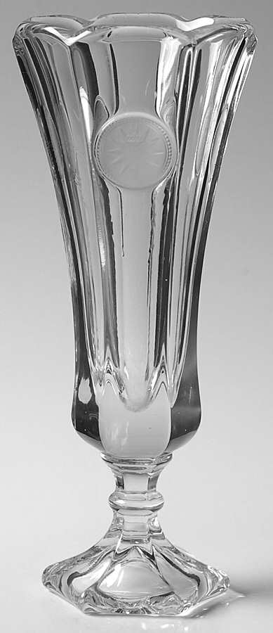 Coin Glass Clear 8" Bud Vase by Fostoria-1
