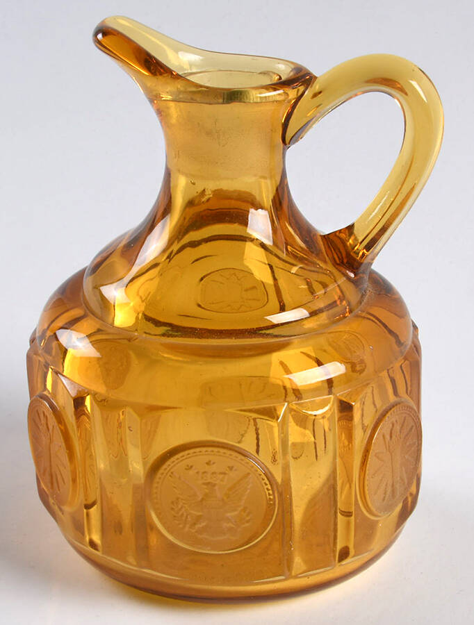 Coin Glass Amber Cruet No Stopper by Fostoria-1