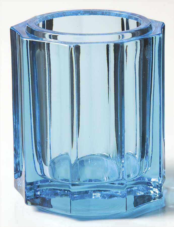 Coin Glass Dark Blue (Older) Cigarette Holder No Ashtray Lid (No Slot) by Fostoria-1
