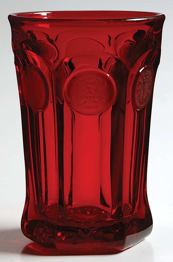 Coin Glass Ruby Flat Iced Tea by Fostoria-1