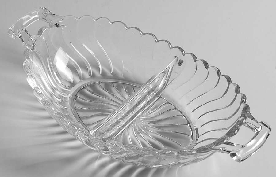 Colony 9" Oval 2 Part Relish by Fostoria-1