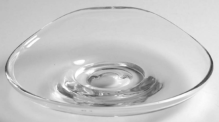 Contour Clear Canape Plate by Fostoria-1
