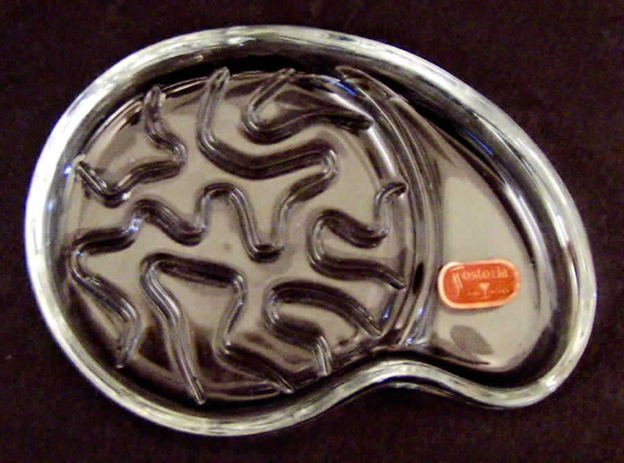 Contour Clear Coaster with Spoon Rest by Fostoria-1