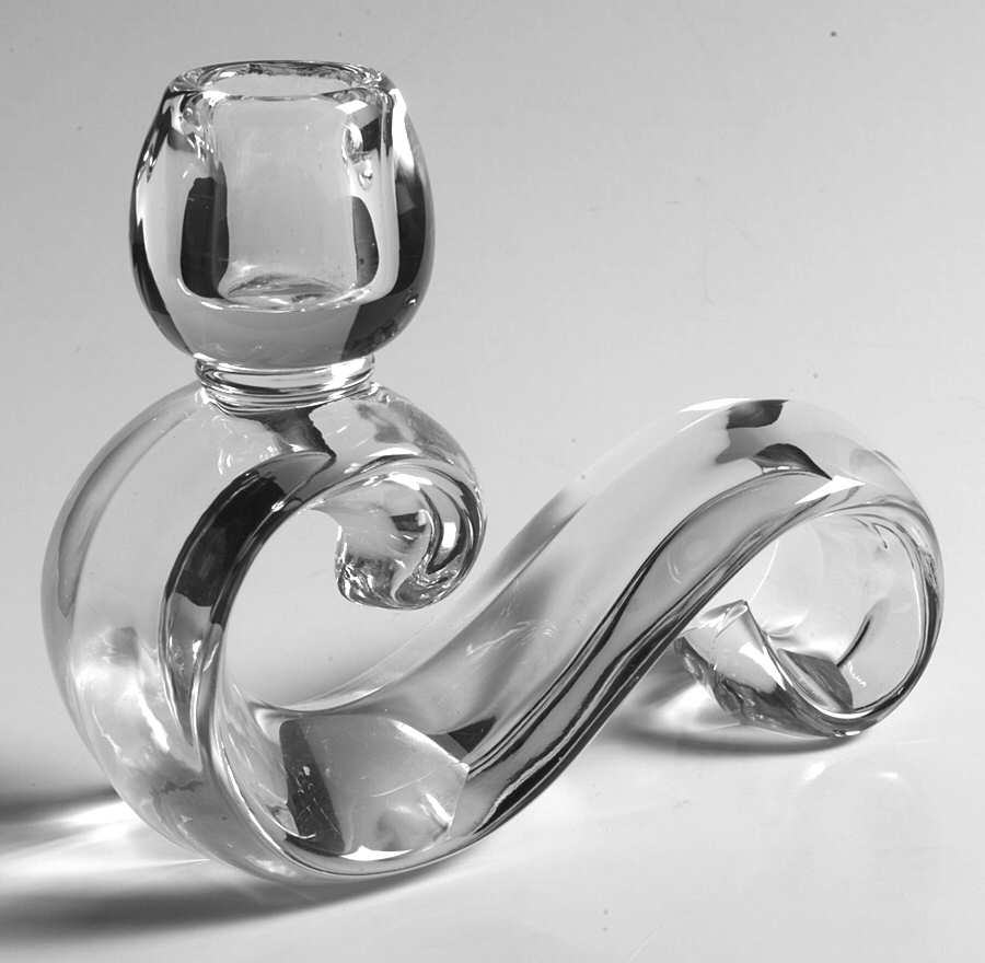 Contour Clear Single Light Candlestick by Fostoria-1