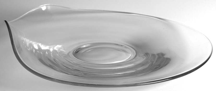 Contour Clear Serving Plate by Fostoria-1
