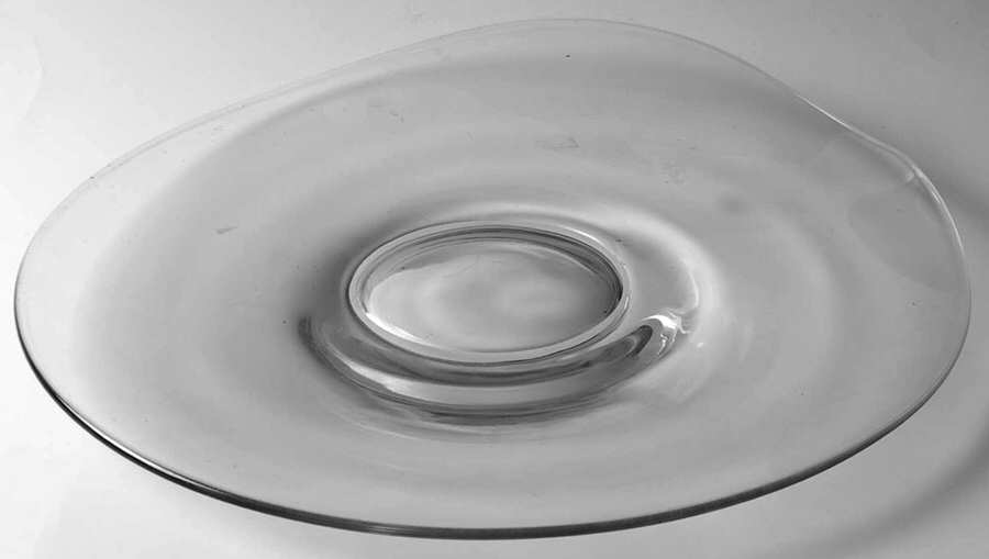 Contour Clear Medium Torte Plate by Fostoria-1