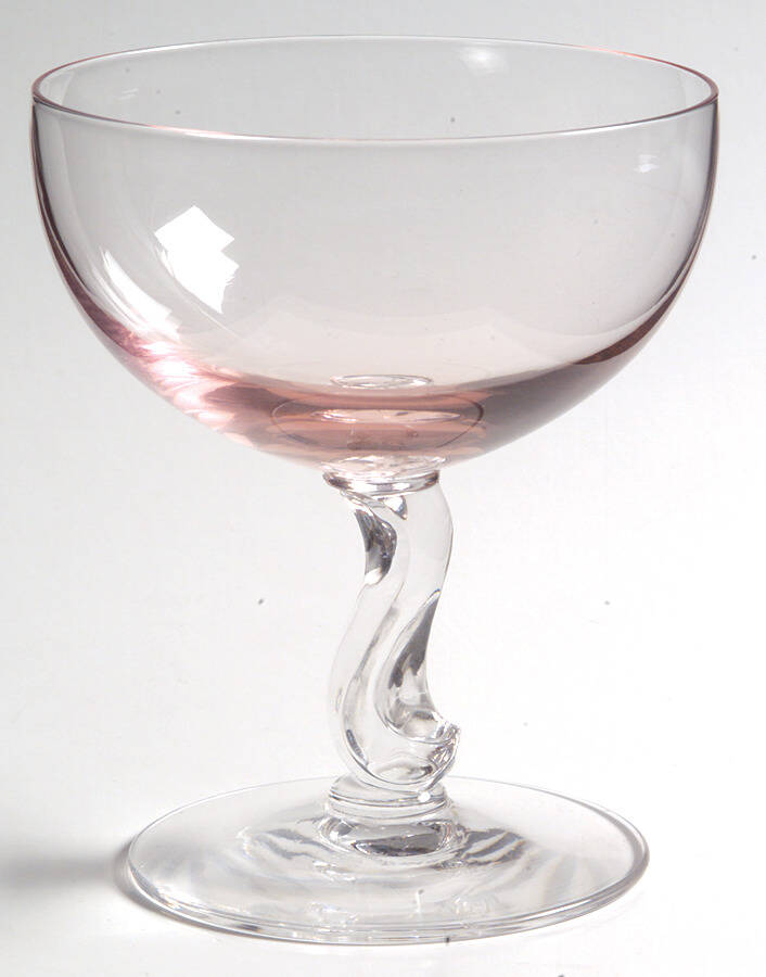 Contour Pink Champagne/Tall Sherbet by Fostoria-1
