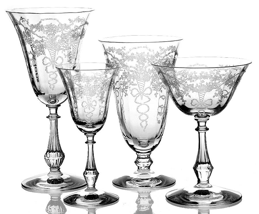 Corsage Clear 4 Piece Place Setting by Fostoria-1