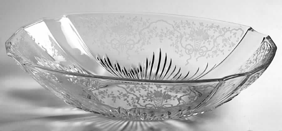 Corsage Clear Oval Flame Bowl by Fostoria-1