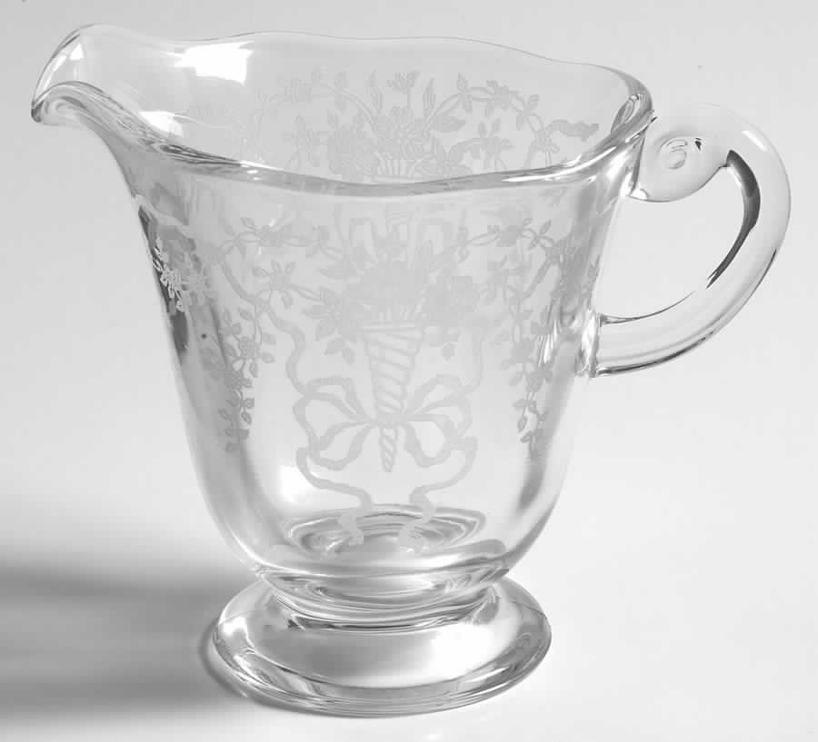 Corsage Clear Creamer by Fostoria-1