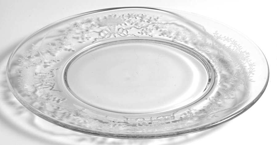 Corsage Clear Dinner Plate by Fostoria-1