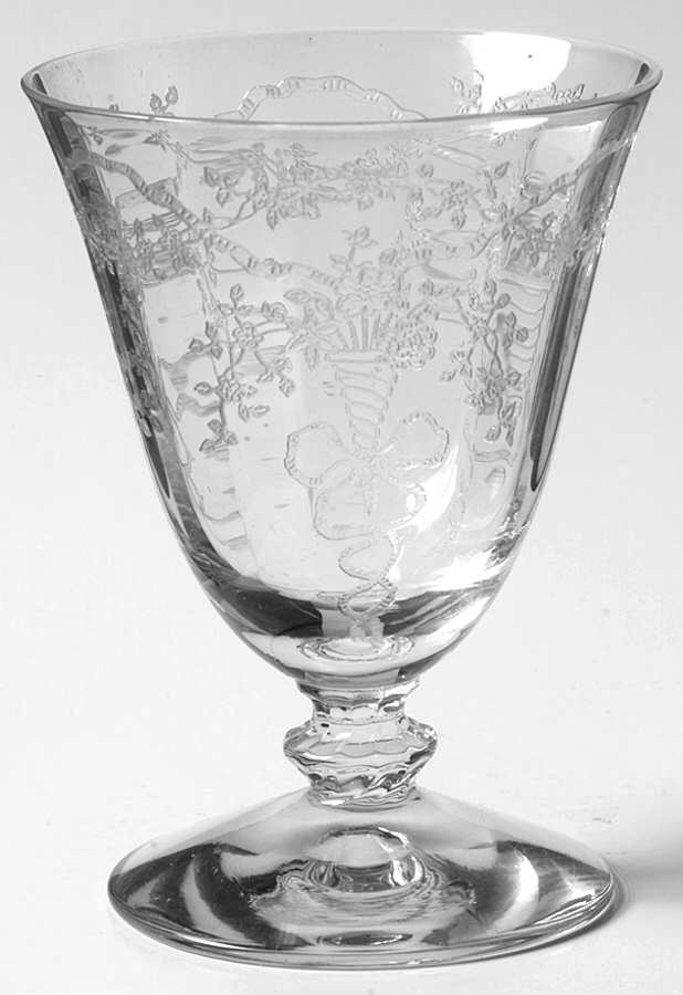 Corsage Clear Oyster or Fruit Cocktail by Fostoria-1