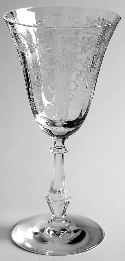 Corsage Clear Claret Wine by Fostoria-1