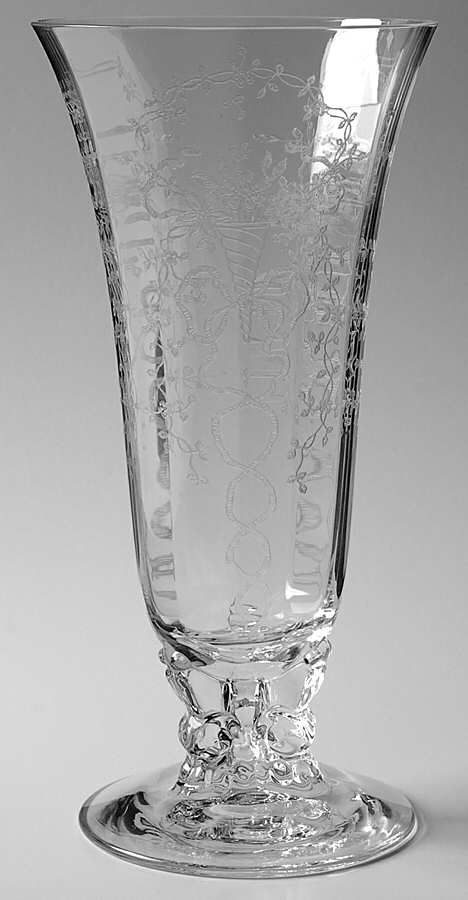 Corsage Clear 9" Footed Flower Vase by Fostoria-1