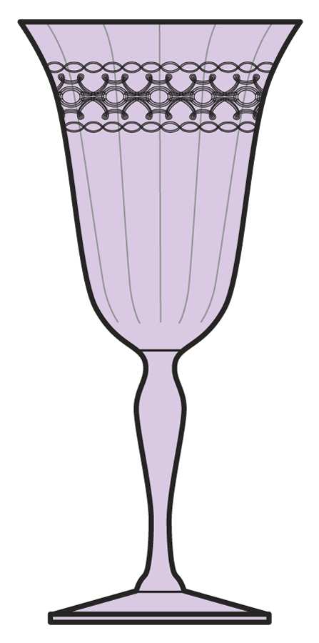 Cordelia Orchid Water Goblet by Fostoria-1