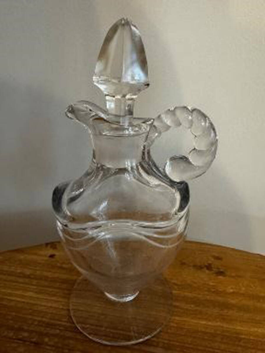 Coronet Clear Cruet & Stopper by Fostoria-1