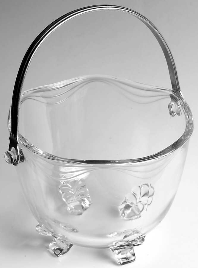 Coronet Clear Ice Bucket by Fostoria-1