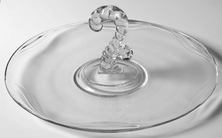 Coronet Clear Center Handle Tray by Fostoria-1