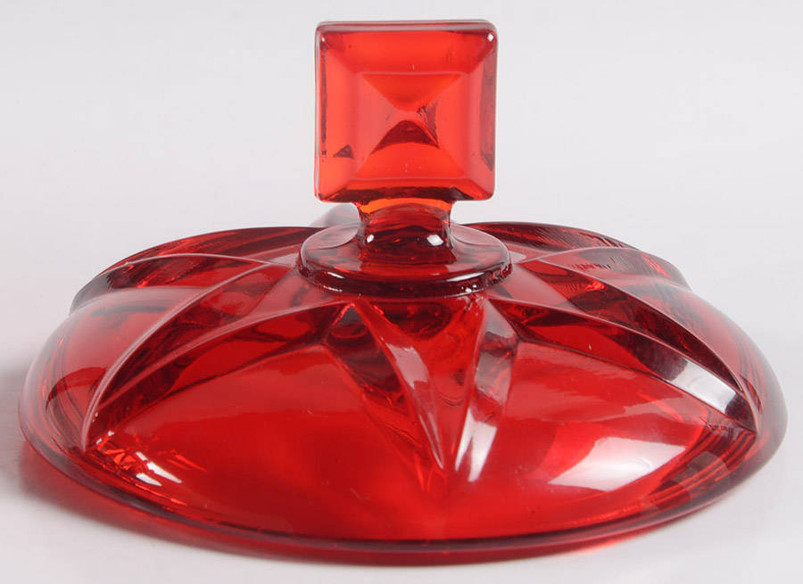 Crown Collection (Giftware) Candy Lid-Lid Only-Ruby/2749 by Fostoria-1
