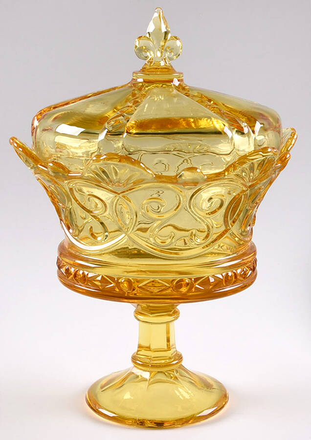 Crown Collection (Giftware) 8" Footed Round Covered Bowl by Fostoria-1