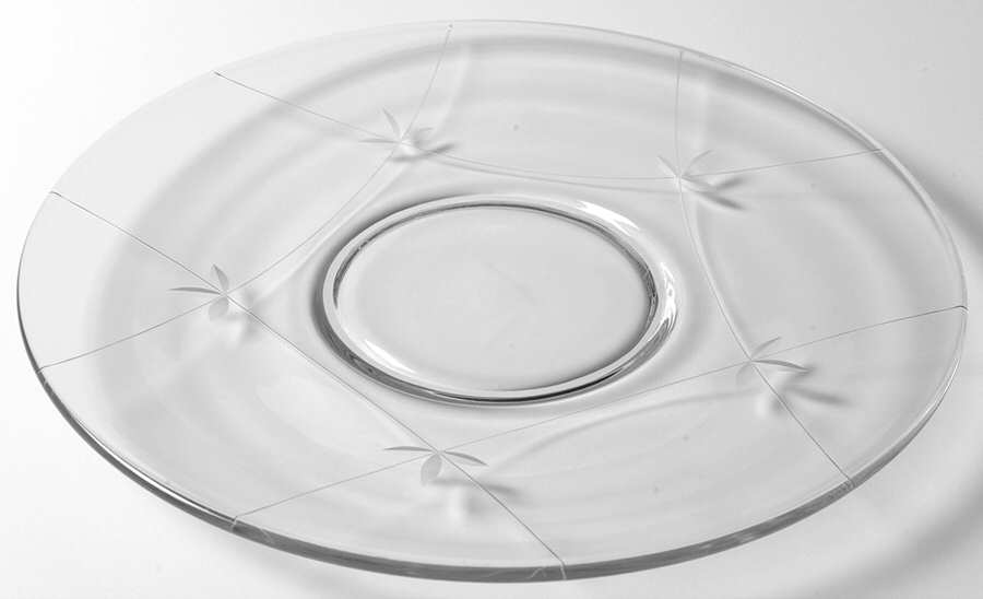 Crest 11" Sandwich Plate by Fostoria-1