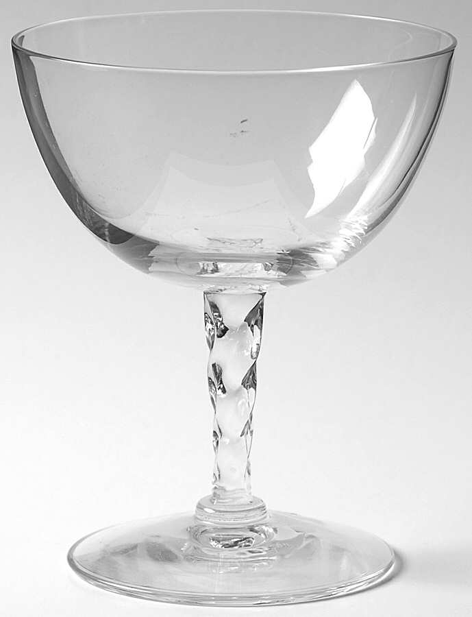 Crystal Twist Champagne/Tall Sherbet by Fostoria-1