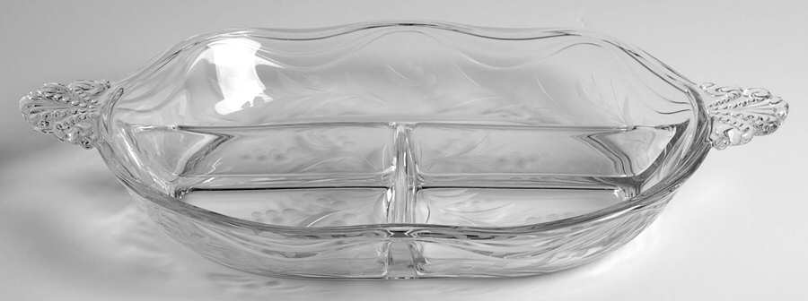 Cynthia 12" Oval 3 Part Celery/Relish by Fostoria-1