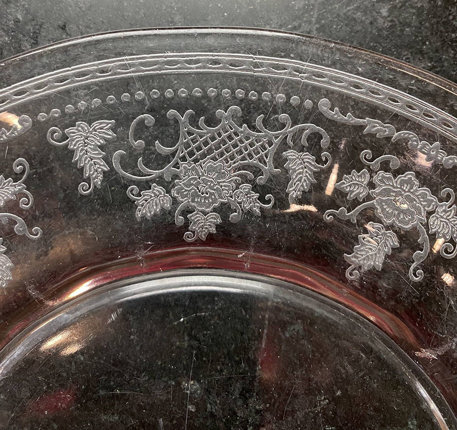 Delphian Luncheon Plate by Fostoria-1